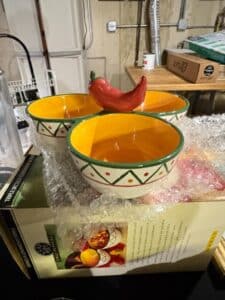 Clay-Art-Chili-Pepper-Triple-Section-Condiment-Server