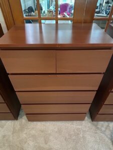 IKEA-MALM-Drawer-Chest-Brown-Stained-Ash-Veneer-second-image