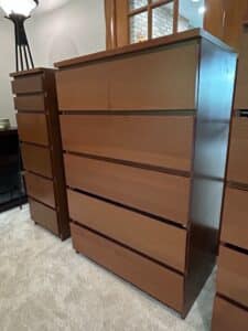 IKEA-MALM-Drawer-Chest-Brown-Stained-Ash-Veneer-third-image