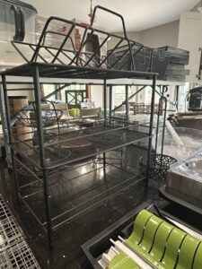 Origami-Tier-Metal-Wire-Shelf-Rack-with-Basket