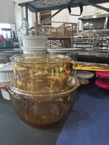 Pyrex-Amber-Visions-Glass-Casserole-Dishes