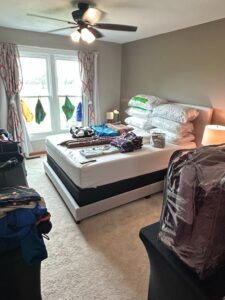 Queen-Size-Bed-Frame-with-Ashley-Chime-Hybrid-Mattress
