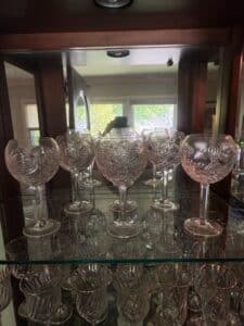 Waterford-Crystal-Millennium-Pattern-Water-Goblets-