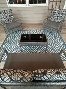 Wicker-Outdoor-Furniture-Set-with-Geometric-Pattern-Cushions