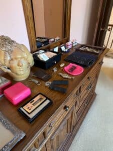 Assorted-Collectibles-and-Decorative-Items-including-Bronzed-Baby-Shoes-second-image