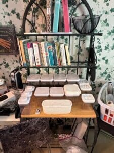 Bakers-Rack-with-Storage-Containers-and-Cookbooks-second-image