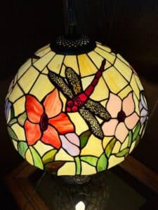 Dragonfly-and-Floral-Tiffany-Style-Stained-Glass-Table-Lamp-third-image