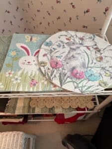 Easter-Bunny-and-Floral-Woven-Placemats-Set