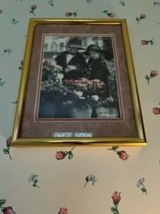Framed-Black-and-White-Photograph-of-Two-Children