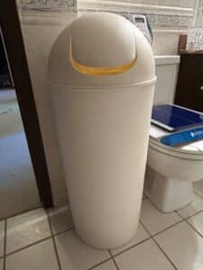 Sterilite-Gallon-White-Plastic-Swing-Top-Trash-Can