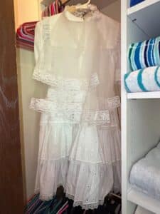 Vintage-White-Cotton-Eyelet-Lace-Prairie-Dress-second-image