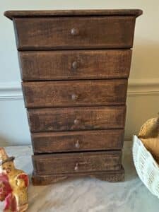 Antique-Primitive-Wooden-Apothecary-Chest-of-Drawers