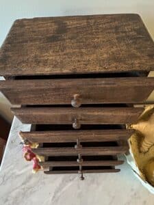 Antique-Primitive-Wooden-Apothecary-Chest-of-Drawers-second-image