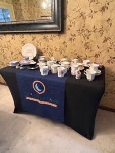 Assorted-Vintage-Porcelain-Teacup-Saucer-and-Mug-Collection-with-Commemorative-Plate
