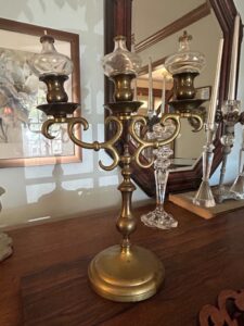 Brass-Candelabra-with-Glass-Oil-Lamps