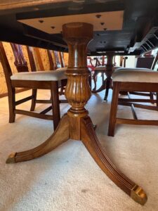 Chippendale-Style-Flame-Mahogany-Double-Pedestal-Dining-Table-and-Chairs-fifth-image
