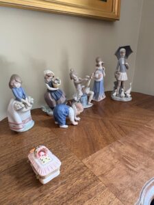 Collection-of-Lladro-Porcelain-Figurines-including-Courtney-and-Royal-Copenhagen-Crawling-Child-