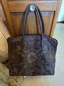 Embroidered-and-Studded-Faux-Leather-Tote-Bag