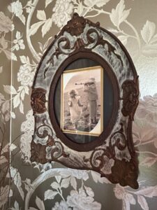 Ornate-Cast-Metal-Picture-Frame-with-Vintage-Photograph