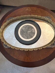 Ornate-Gilt-Metal-and-Mirror-Serving-Trays