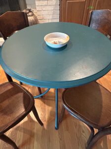 Set-of-Four-Thonet-Style-Bentwood-Cafe-Chairs-and-Round-Bistro-Table-second-image