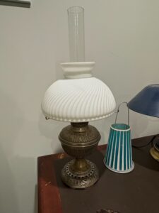 Victorian-Brass-Oil-Lamp-with-Swirl-Milk-Glass-Shade