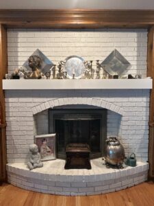 Victorian-Style-Brass-Candlesticks-and-Silver-Plate-Tray