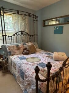 Victorian-Style-Wrought-Iron-Canopy-Bed-Frame