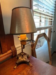 Vintage-Brass-Swing-Arm-Desk-Lamp-with-Fiberglass-Shade-second-image