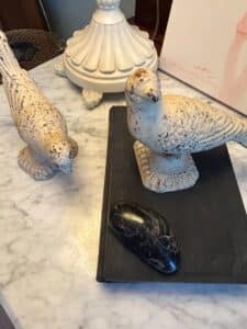 Vintage-Cast-Iron-Bird-Figurines-on-Pedestal-Bases-second-image