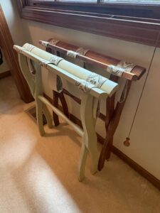 Vintage-Folding-Wooden-Luggage-Racks-with-Floral-Tapestry-Straps