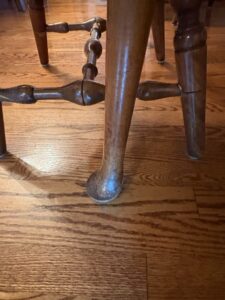 Vintage-Nichols-Stone-Windsor-Dining-Set-with-Drop-Leaf-Table-fourth-image