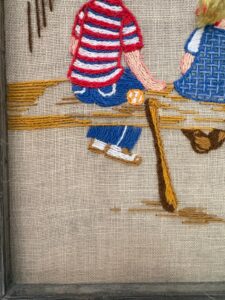 Vintage-Paragon-Puppet-Show-Crewel-Embroidery-second-image