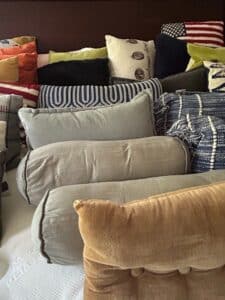 Assorted-Decorative-Pillows-including-Bolsters-Throw-Pillows-and-Accent-Pillows