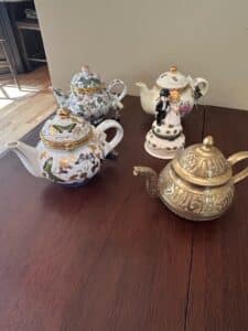 Collection-of-Decorative-Teapot-Trinket-Boxes-including-Madison-Max-and-Capodimonte-style