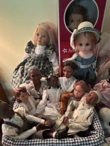 Collection-of-Vintage-Dolls-including-American-Girl-Madame-Alexander-and-Daddys-Long-Legs