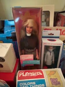 Custom-Clergy-Edition-Barbie-Doll-and-FCTRY-Dr.-Anthony-Fauci-Action-Figure