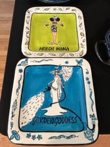 Jennifer-Brinley-Mulch-Mama-and-Garden-Goddess-Decorative-Plates