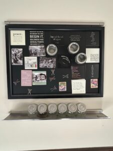 Magnetic-Wall-Mounted-Message-Center-with-Storage-Jars