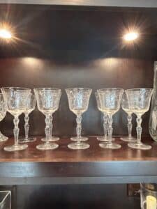 Rock-Sharpe-Mystic-Pattern-Etched-Crystal-Wine-Goblets