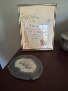 Vintage-Babies-Dont-Keep-Framed-Print-and-Agate-Slice-Coaster