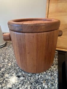 Vintage-Flemming-Digsmed-Staved-Teak-Ice-Bucket