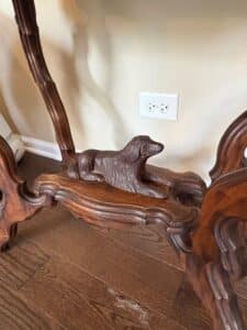 Antique-Carved-Wood-Console-Table-with-Dog-Motif-second-image