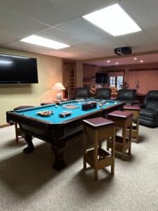 Billiard-Table-with-Matching-Bar-Stools-Set