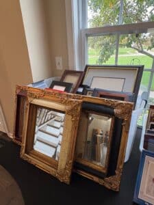 Collection-of-Decorative-Picture-Frames-and-Bombay-Company-Architectural-Prints