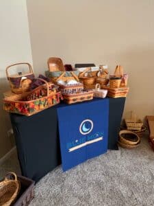 Collection-of-Longaberger-Baskets-and-Accessories