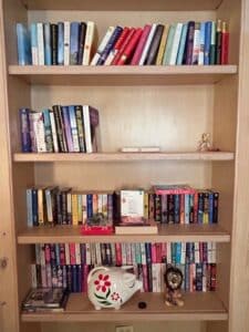 Estate-Lot-Bookshelf-and-Assorted-Collectibles