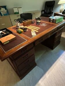 Hooker-Furniture-Executive-Desk-with-Leather-Inlay-second-image