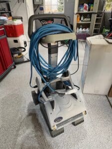 Maytronics-Dolphin-Robotic-Pool-Cleaner-with-Caddy