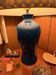 Mid-Century-Modern-Dark-Blue-Ceramic-Table-Lamp-second-image